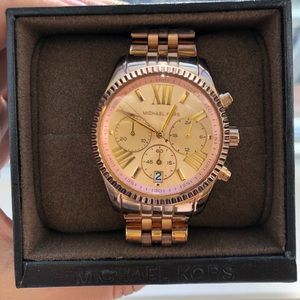 Rose Gold Michael Kors Link Watch